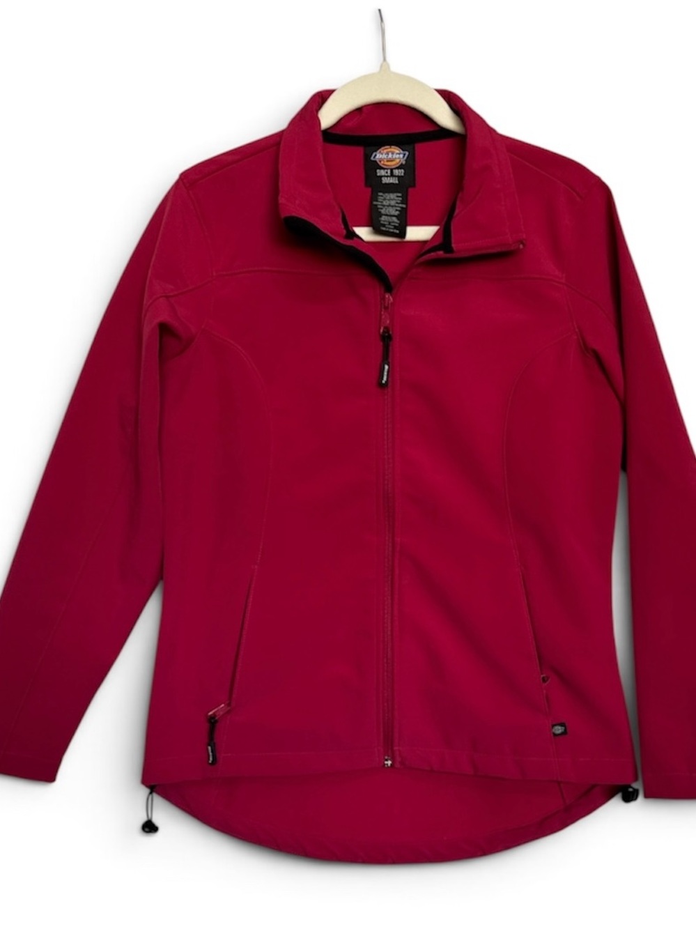 Dickies Women's Magenta Full-Zip Softshell Utility Jacket